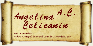 Angelina Ćeličanin vizit kartica